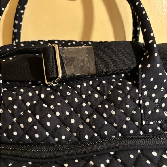Black and White Polka Dot Quilted Bag - Picture 5 of 5
